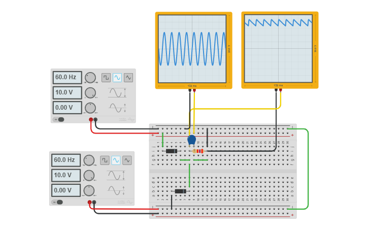 Circuit design Copy of E07 1st C-Filter Transformer | Tinkercad