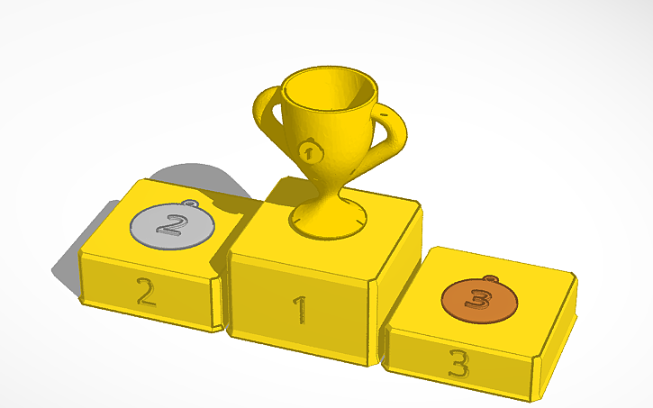 3D design Trophy Thing - Tinkercad