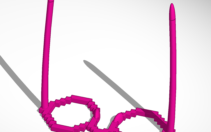 Minecraft Glasses Tinkercad