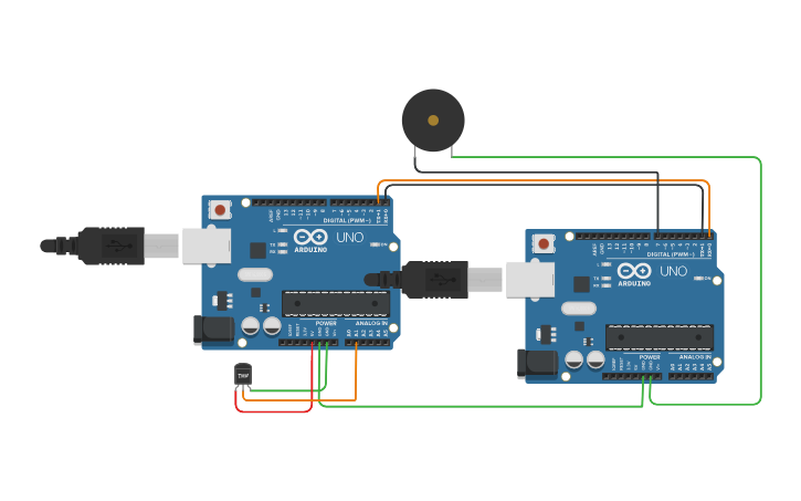 Circuit design Uart - Tinkercad