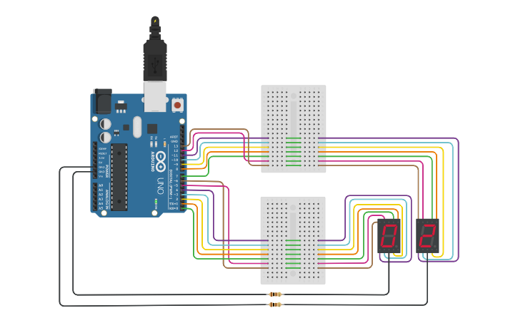 Circuit design Copy of RELOJ - Tinkercad