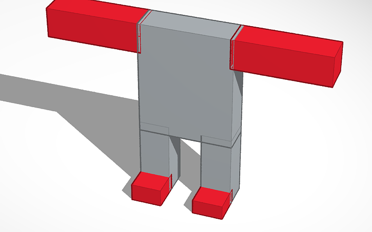 3D design ROBOT HUMANOIDE QUE RECOGE BASURA - Tinkercad