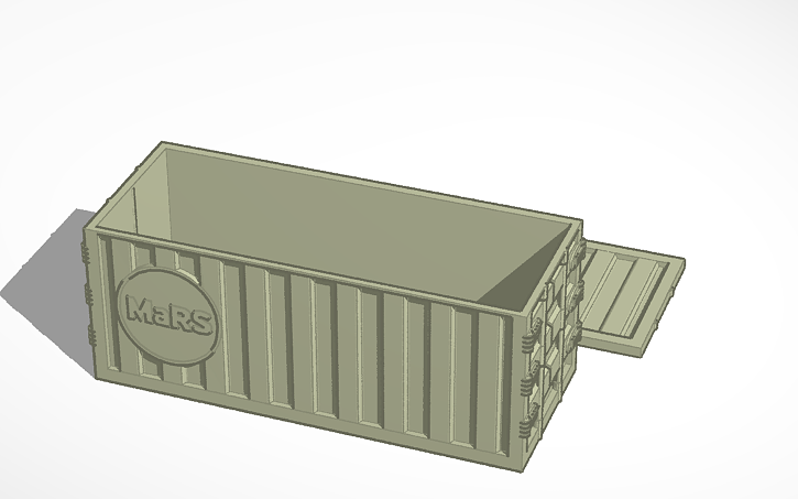 3d Design Mars Container Empty Tinkercad