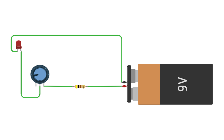 Circuit design Electrical Training Potentiometer Demo - Tinkercad