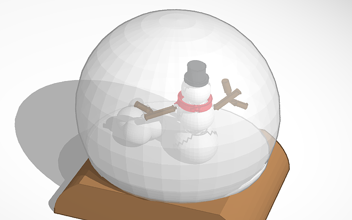 3D design Winter snow globe | Tinkercad
