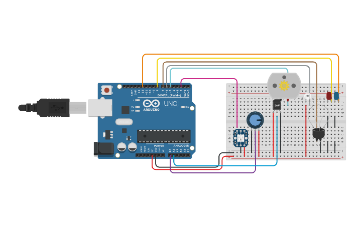 Circuit design Project-1 - Tinkercad