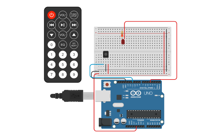 Circuit Design Remote Control Circuit Led Tinkercad