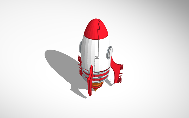 3D design Rocket Ship | Tinkercad