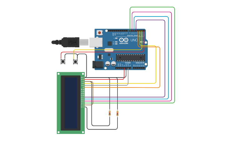Circuit design DIGITAL CLOCK - Tinkercad