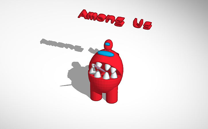 3D design Among us Imposter - Tinkercad