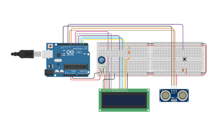 Circuit design Proyecto #2 arduino - Tinkercad
