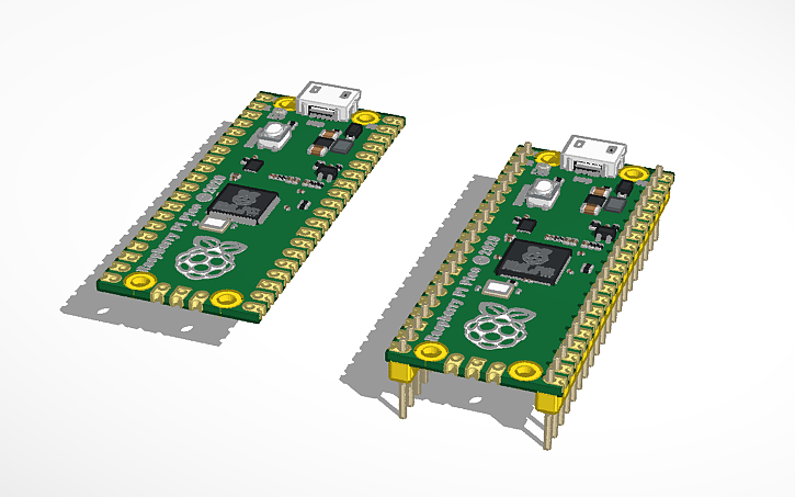 3D design Raspberry Pi Pico - Tinkercad
