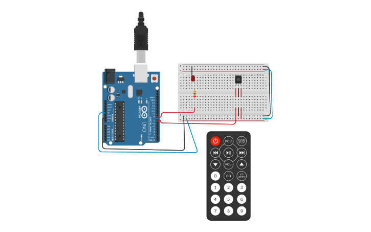 Circuit design Section 8: IR Sensor and LED - Tinkercad