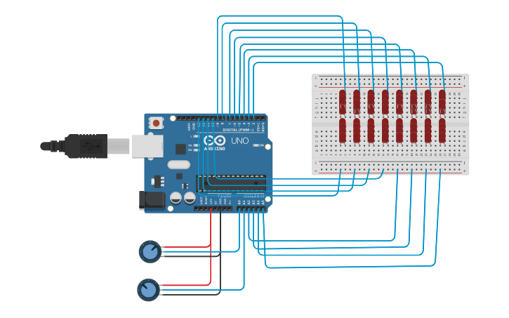 Circuit design 25_8x8 LED Matrix - Tinkercad
