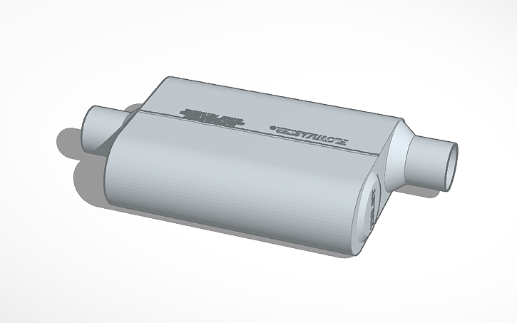 3D design Flowmaster Original 40 Series Muffler - Tinkercad