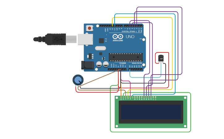 Circuit design termômetro digital - SMC 16/10 - Tinkercad