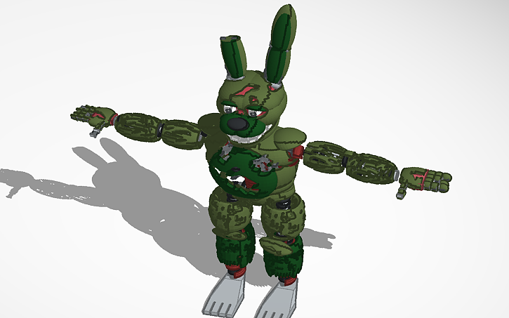 3D design springtrap - Tinkercad