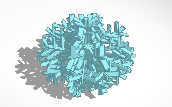 3D design Snowflake - Tinkercad