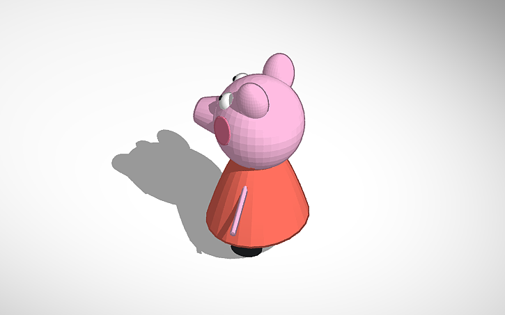 3D design peppa pig - Tinkercad