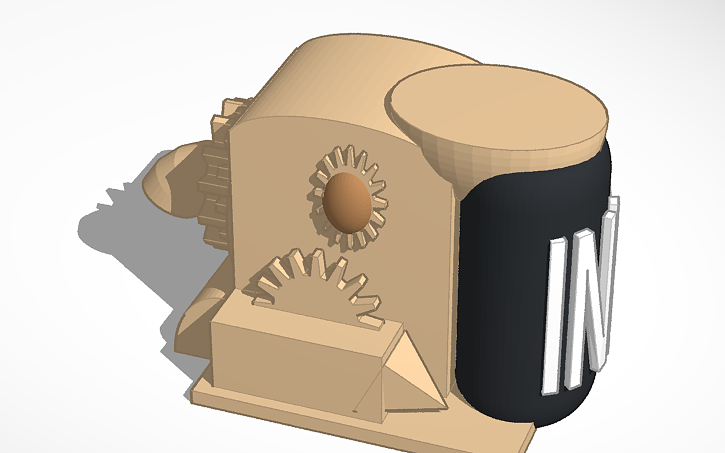 3D design ink machine toy - Tinkercad