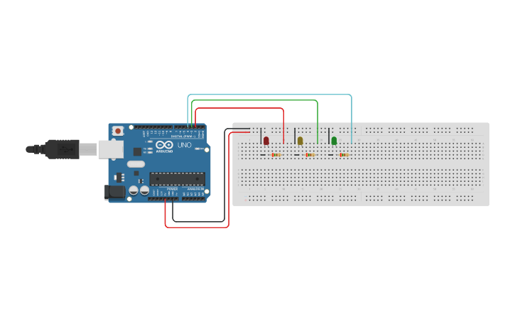 Circuit design Circuito accensione led - Tinkercad