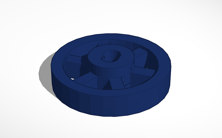 3D design small wheel - 30 mm - Tinkercad