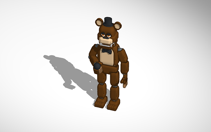 3D design pre nightmare freddy - Tinkercad