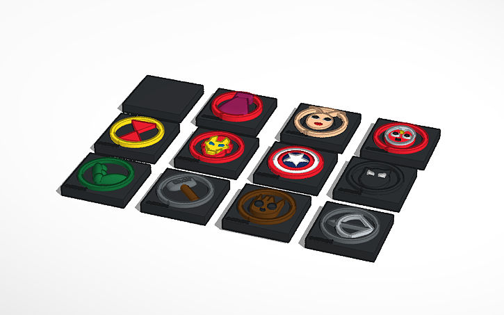 3D design Avengers - Tinkercad