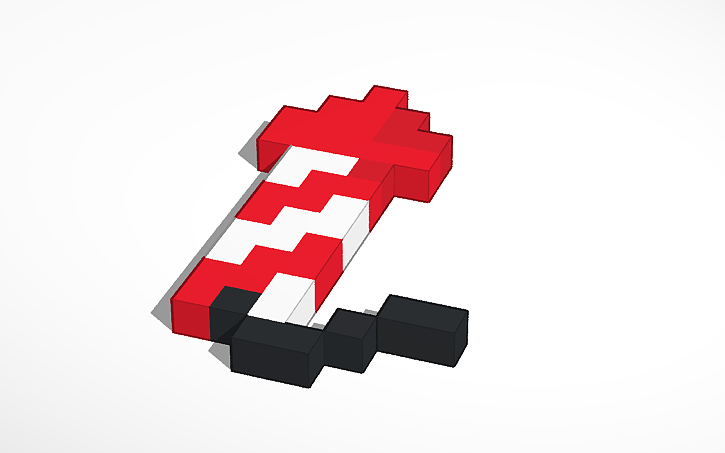 Colored Rockets Minecraft 3D design Minecraft Firework Rocket - Tinkercad