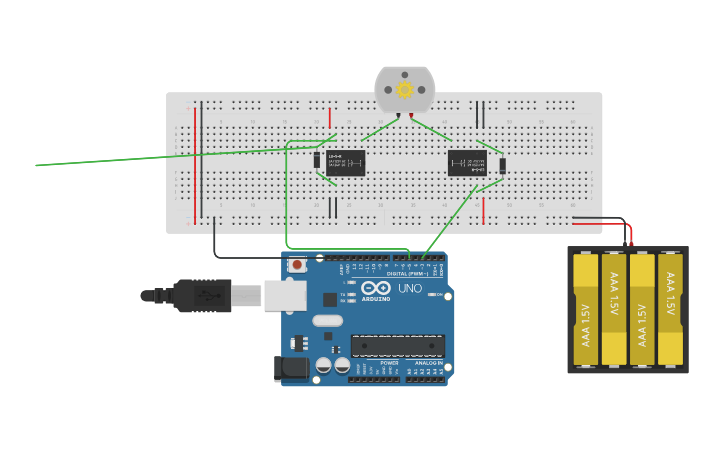 Dc Motor 2 Directions Tinkercad