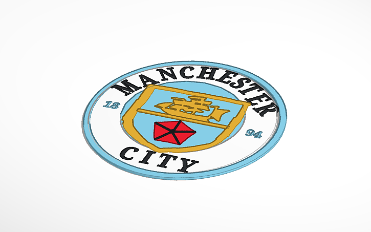 3D design Manchester City Badge - Tinkercad