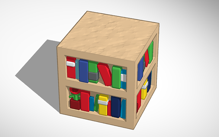 Minecraft Bookshelf Tinkercad Minecraft Bookshelf Tinkercad
