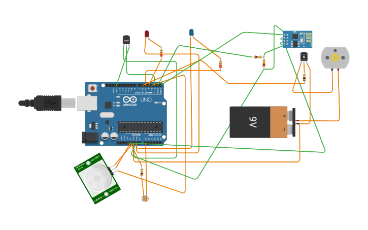 Circuit design IOT - Tinkercad