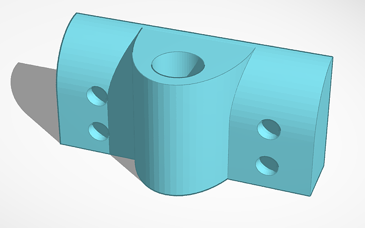 Oars Cad 3D design 13mm Pin Oar Lock Receiver (Boat Side) - Tinkercad