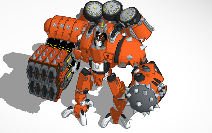 3D design mega bot - Tinkercad