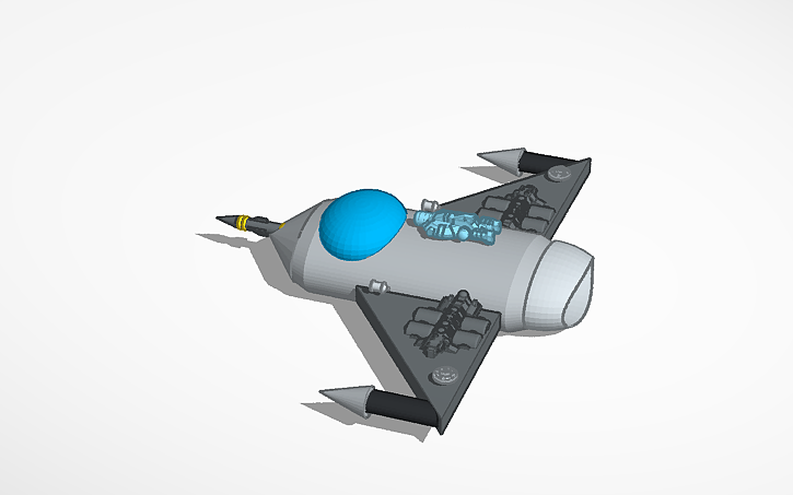 3D design космический корабль - Tinkercad