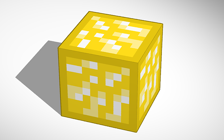 3D design MineCraft Gold Block - Tinkercad