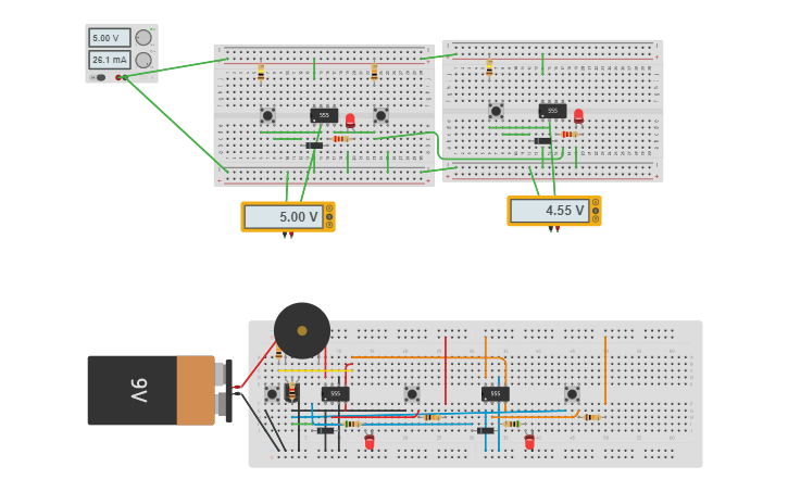 To Build End Sensor Circuit design Final project ending sensor - Tinkercad