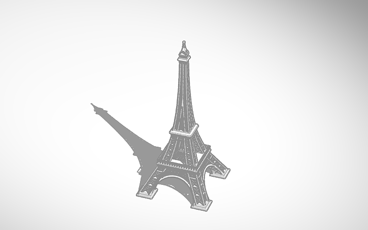 3D design Eiffel Tower - Tinkercad