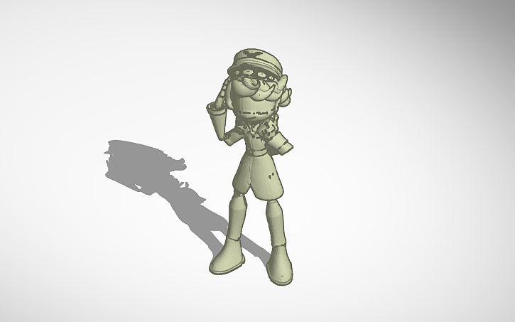 3D design Serial Designation N - Tinkercad
