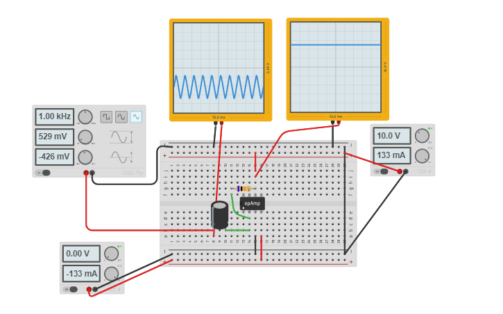 Circuit design Circuito amplificador - Tinkercad