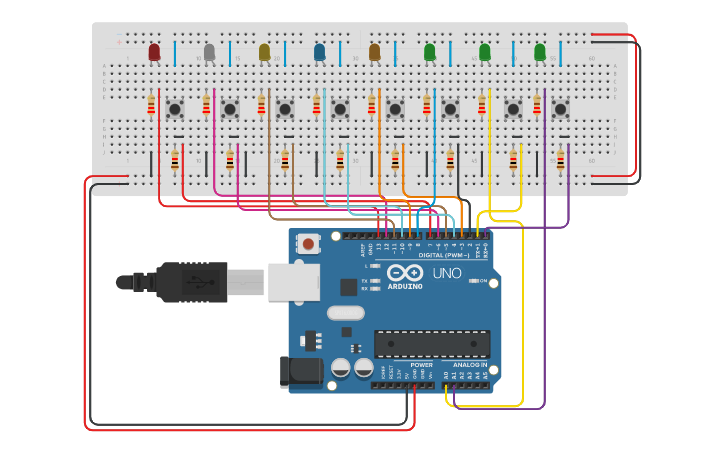 Circuit design Projeto - Tinkercad