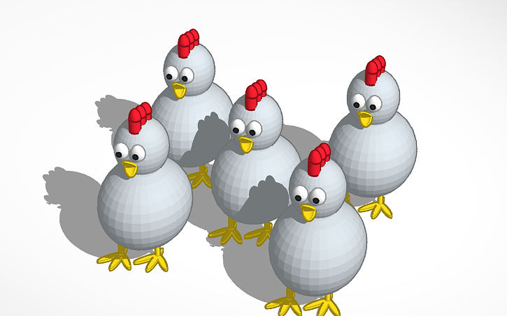 3D design pollo loco - Tinkercad