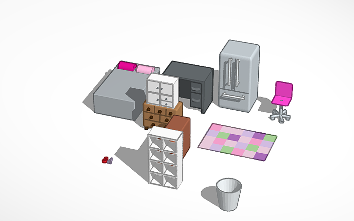 3D design Furniture - Tinkercad