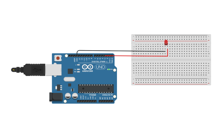 Circuit design AnalogWrite | Tinkercad