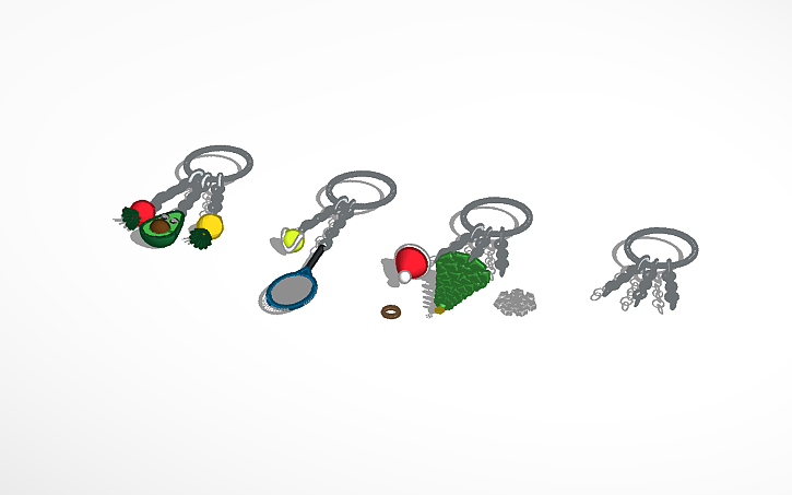 3D design keychains - Tinkercad