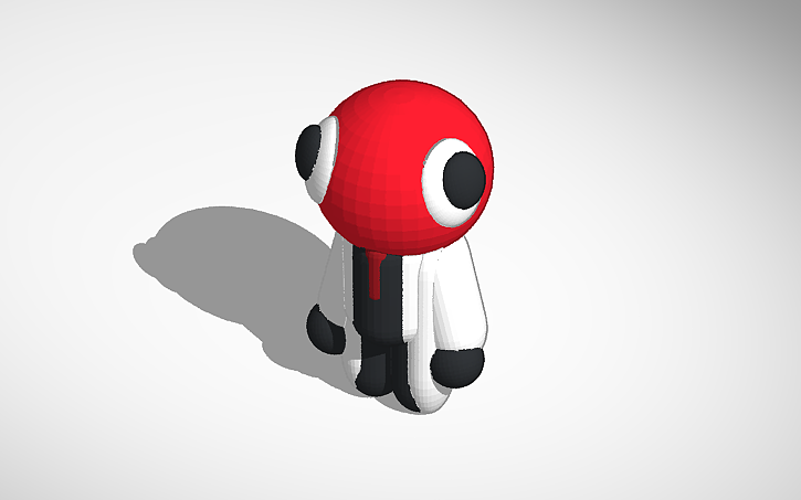 3D design Cute mini Red - Tinkercad