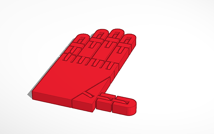 3D design 3D Articulated Hand | Tinkercad