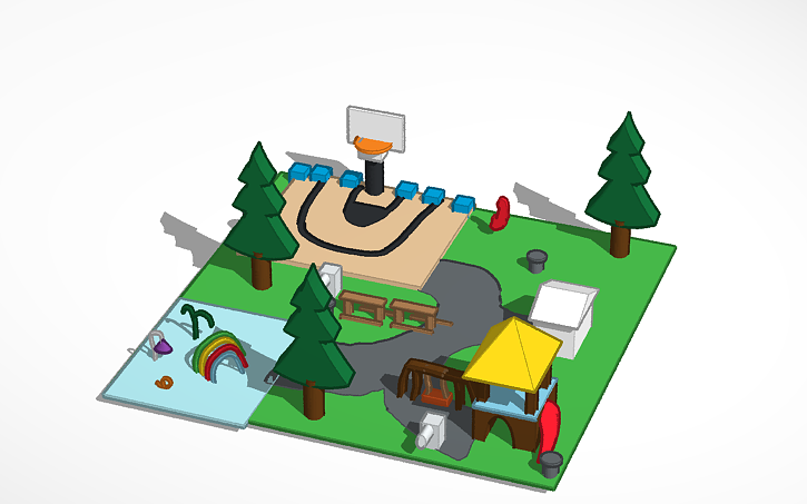 3D design Public Park - Tinkercad