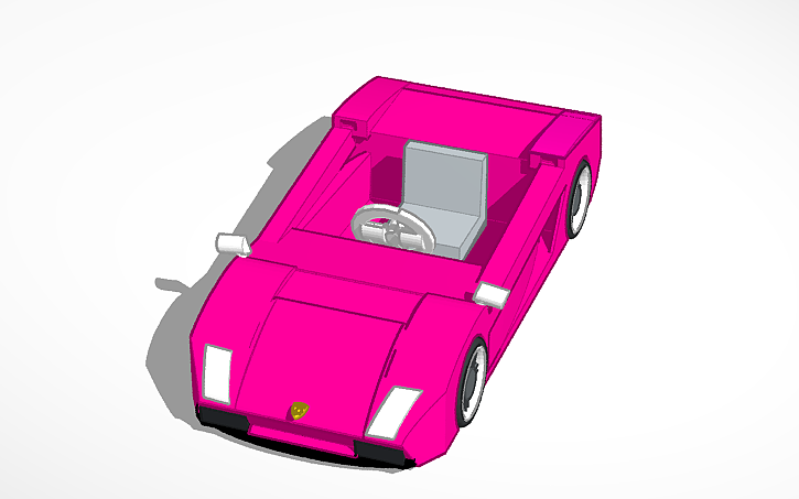 3D design Rahil Malik lamborghini my version Aperta Pink | Tinkercad